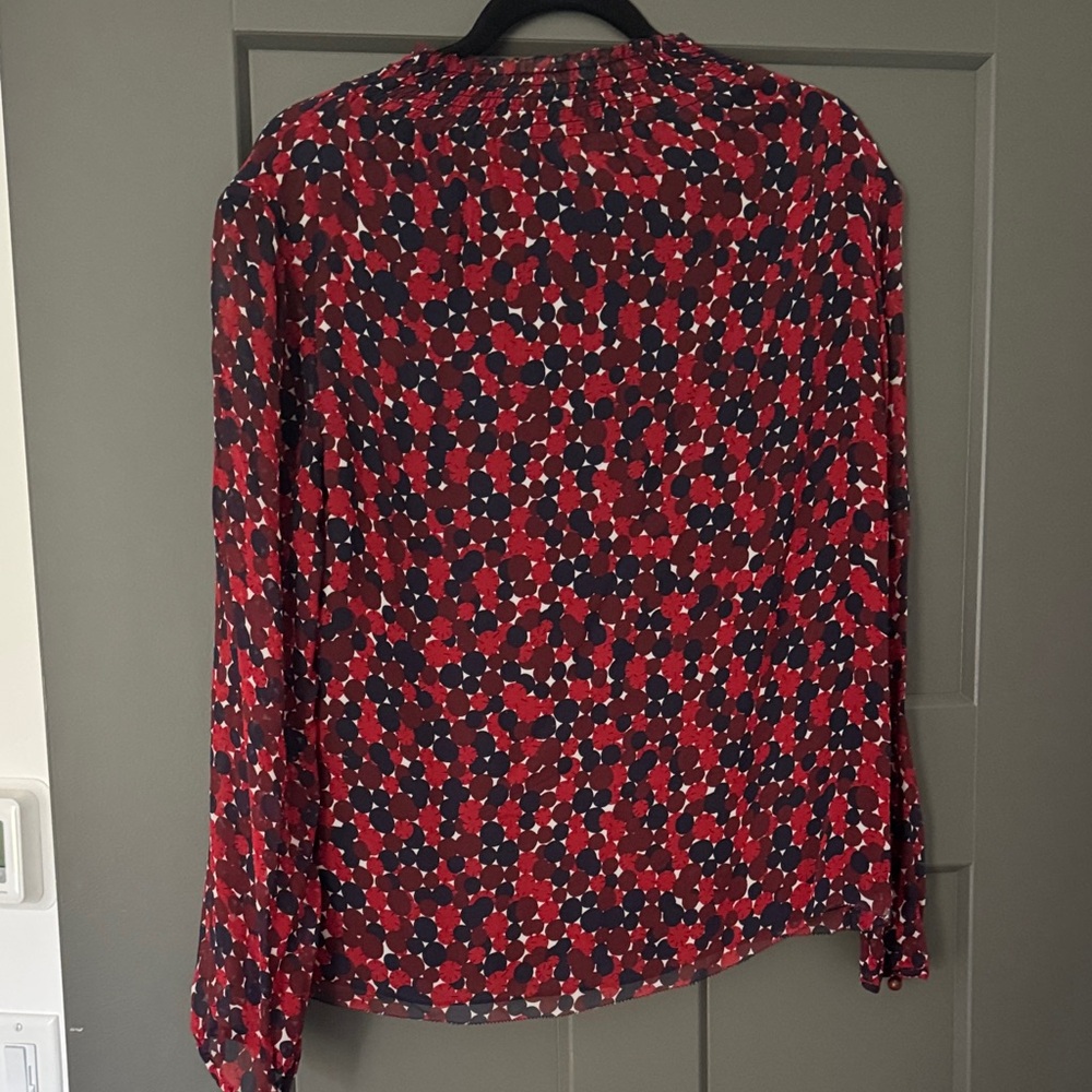 Diane Von Furstenberg Red and Black Blouse
